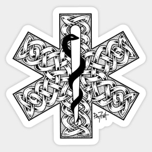 Celtic EMT Paramedic Star of Life Sticker